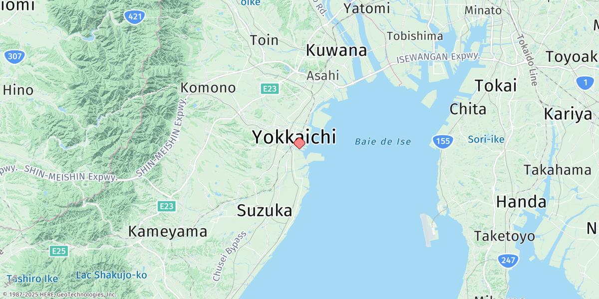 Map of Yokkaichi
