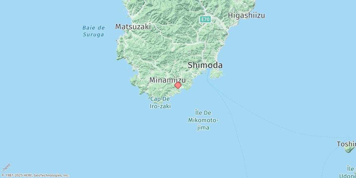Map of Minami Izu