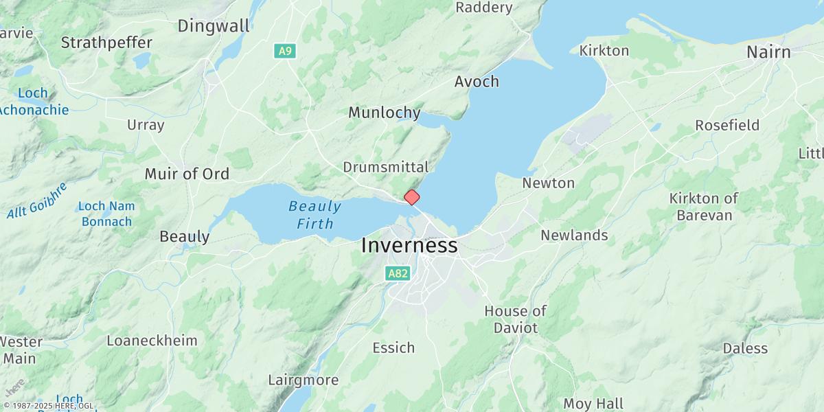 Map of Inverness