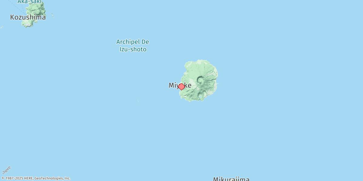 Map of Miyake Shima
