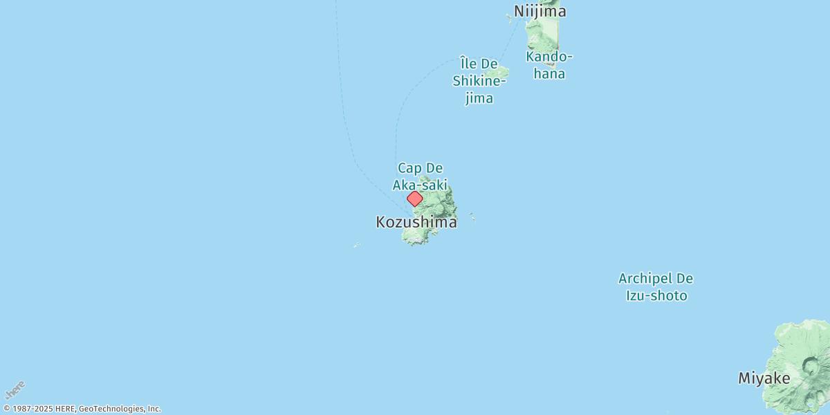 Map of Kozu Sima