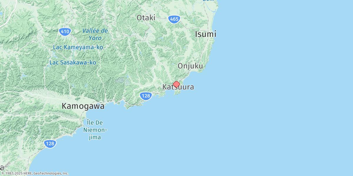 Map of Katsuura