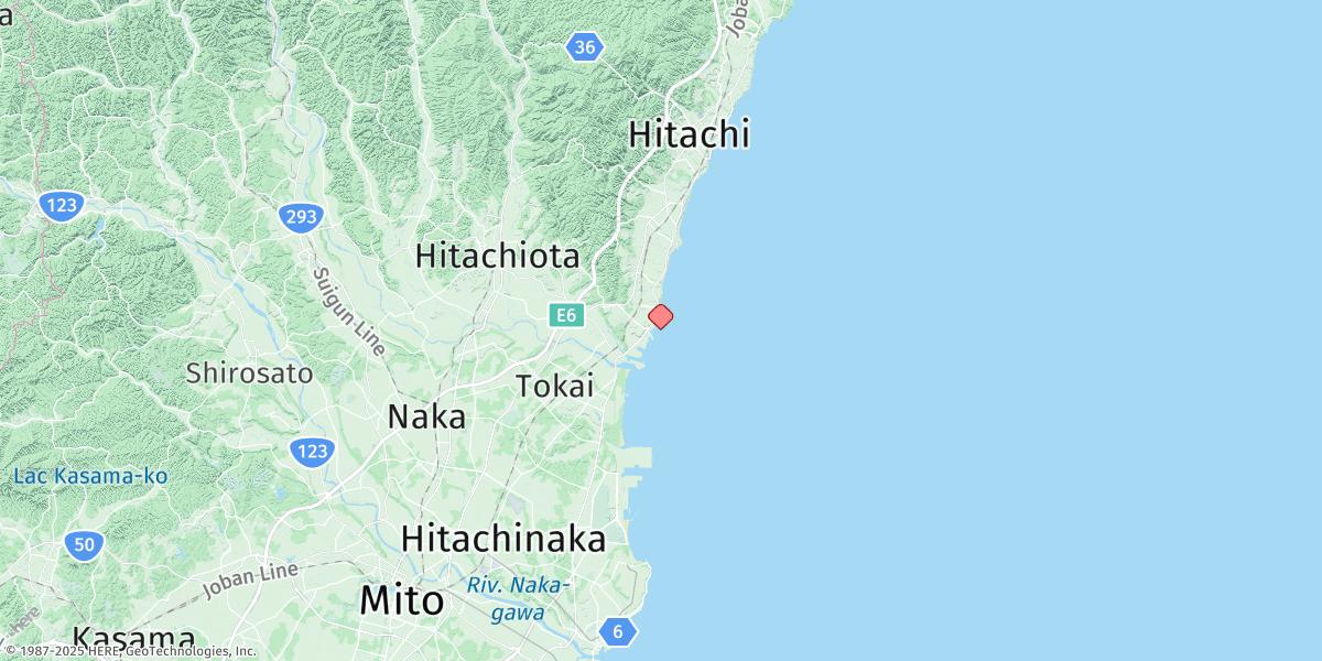 Map of Hitachi