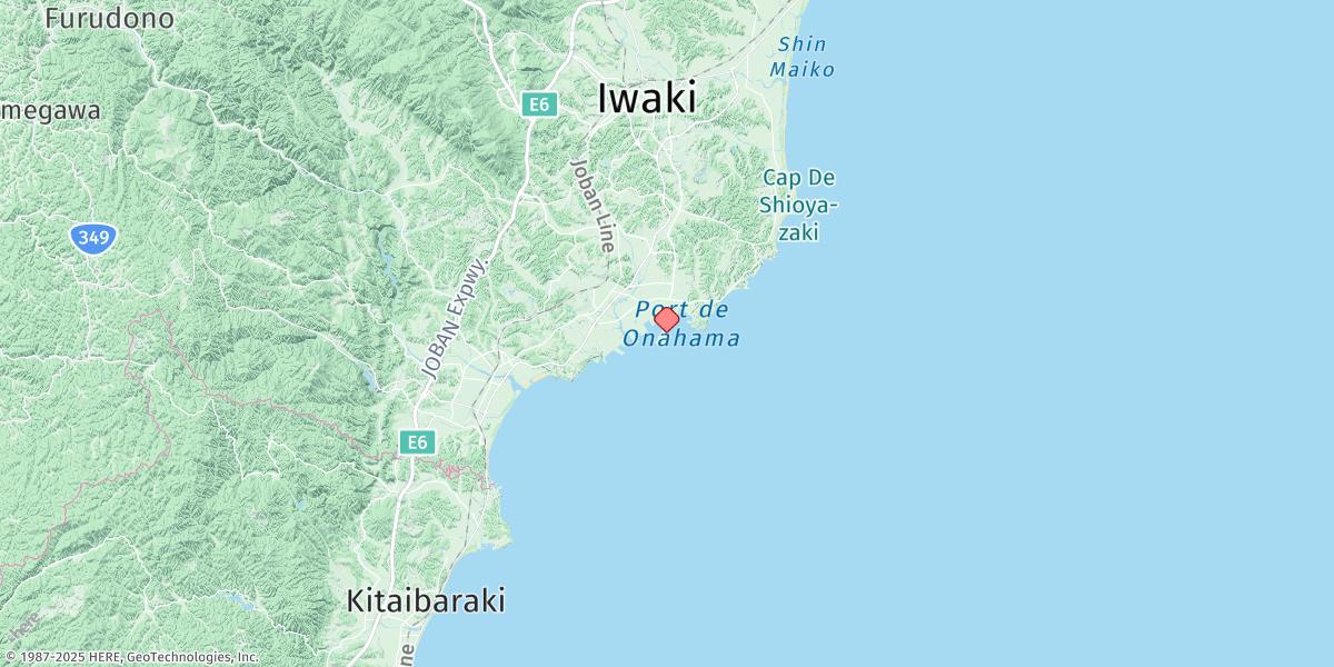 Map of Onahama