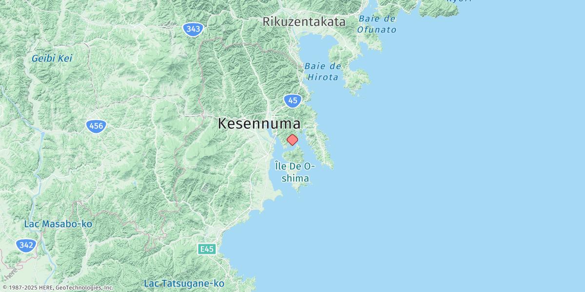 Map of Kesennuma