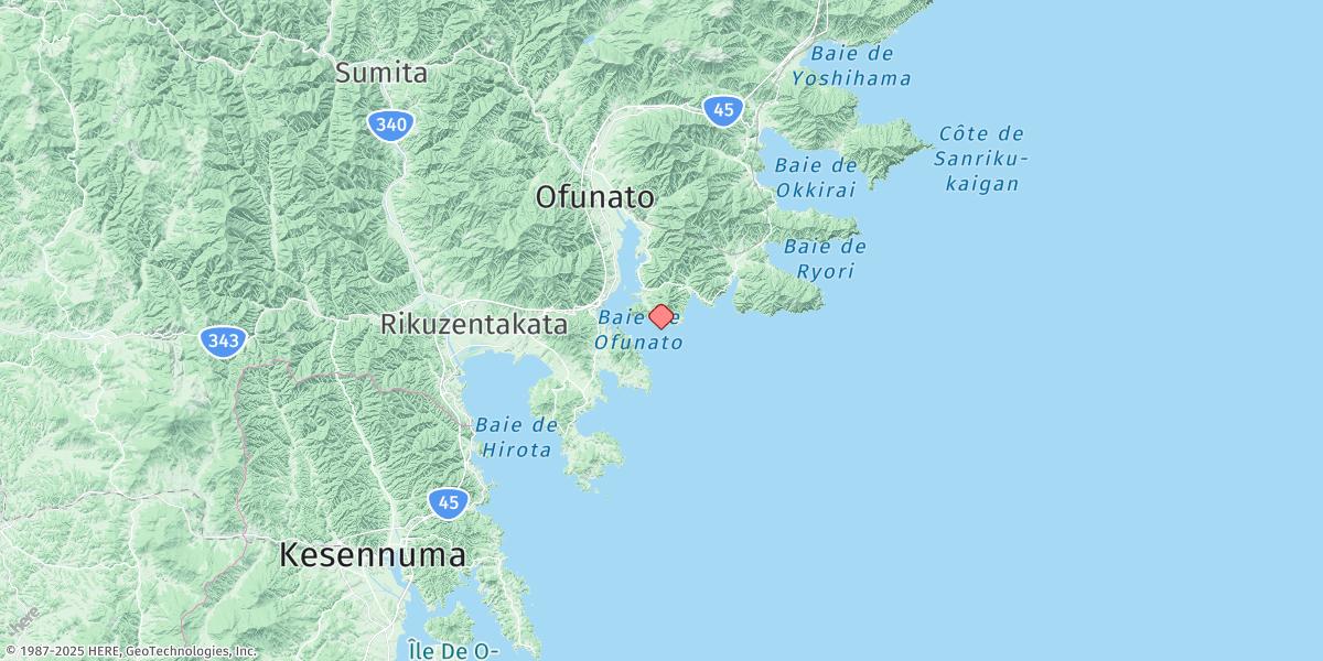 Map of Ofunato