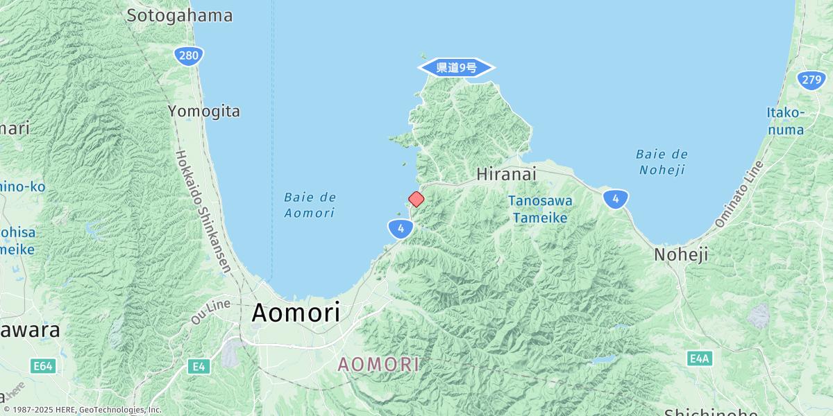 Map of Asamushi