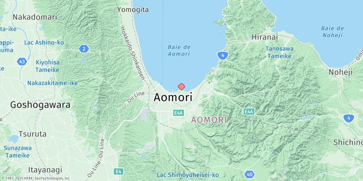 Map of Aomori