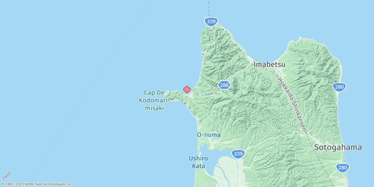 Map of Kodomari