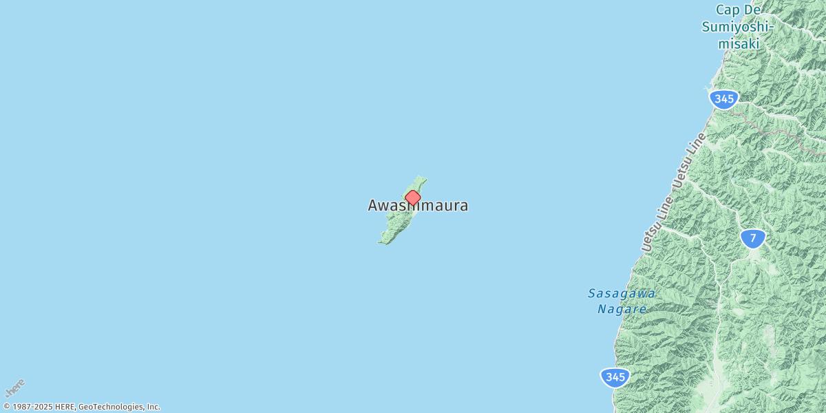 Map of Awa Shima