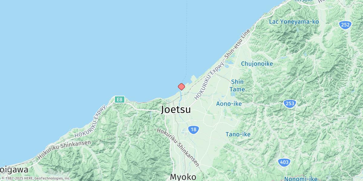 Map of Naoetsu