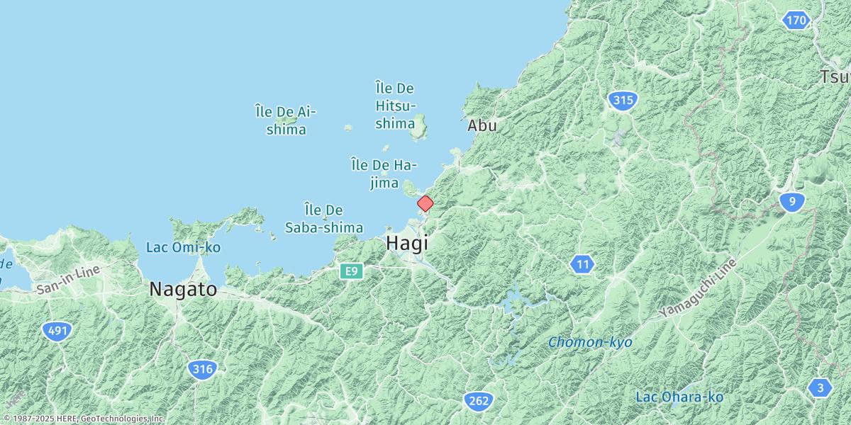 Map of Hagi