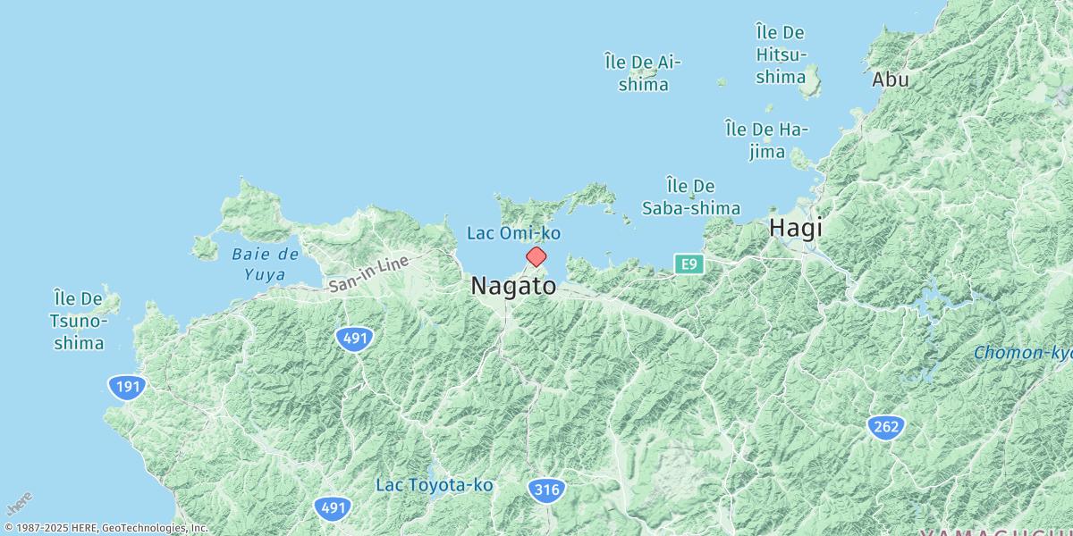 Map of Senzaki