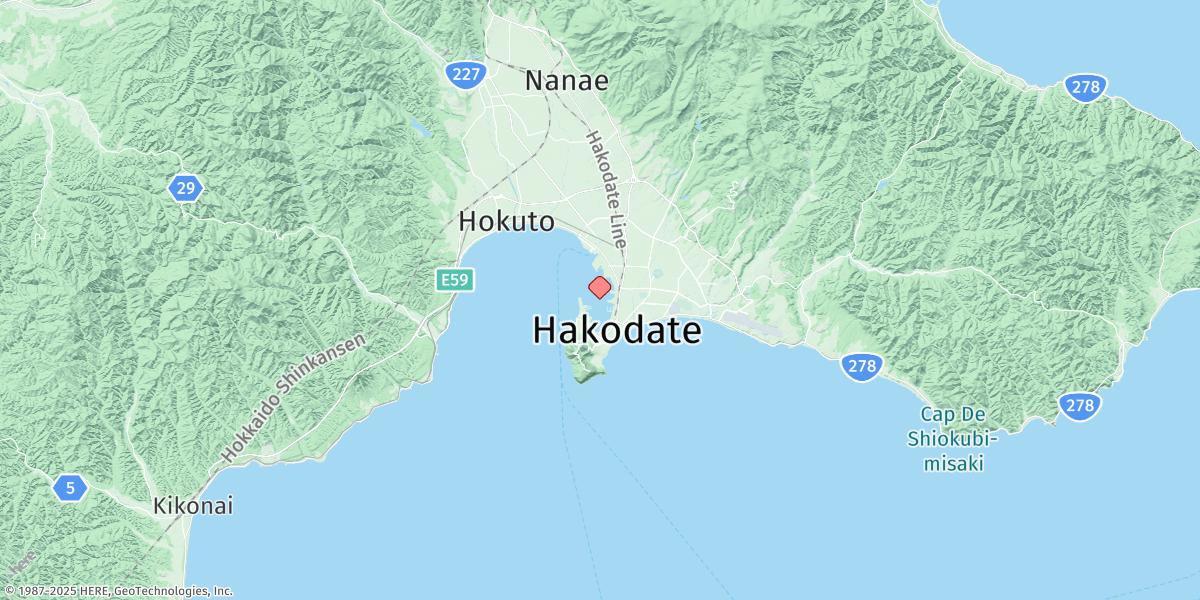 Map of Hakodate