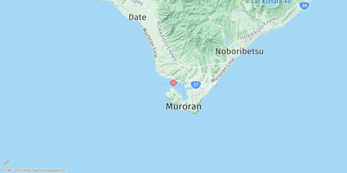 Map of Muroran