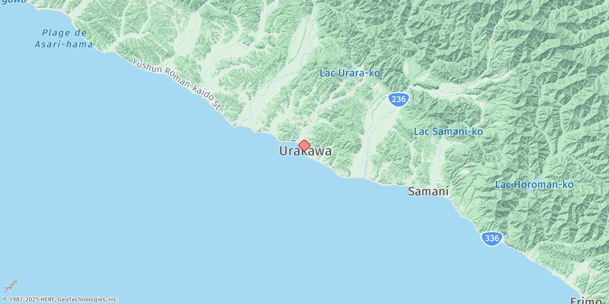 Map of Urakawa