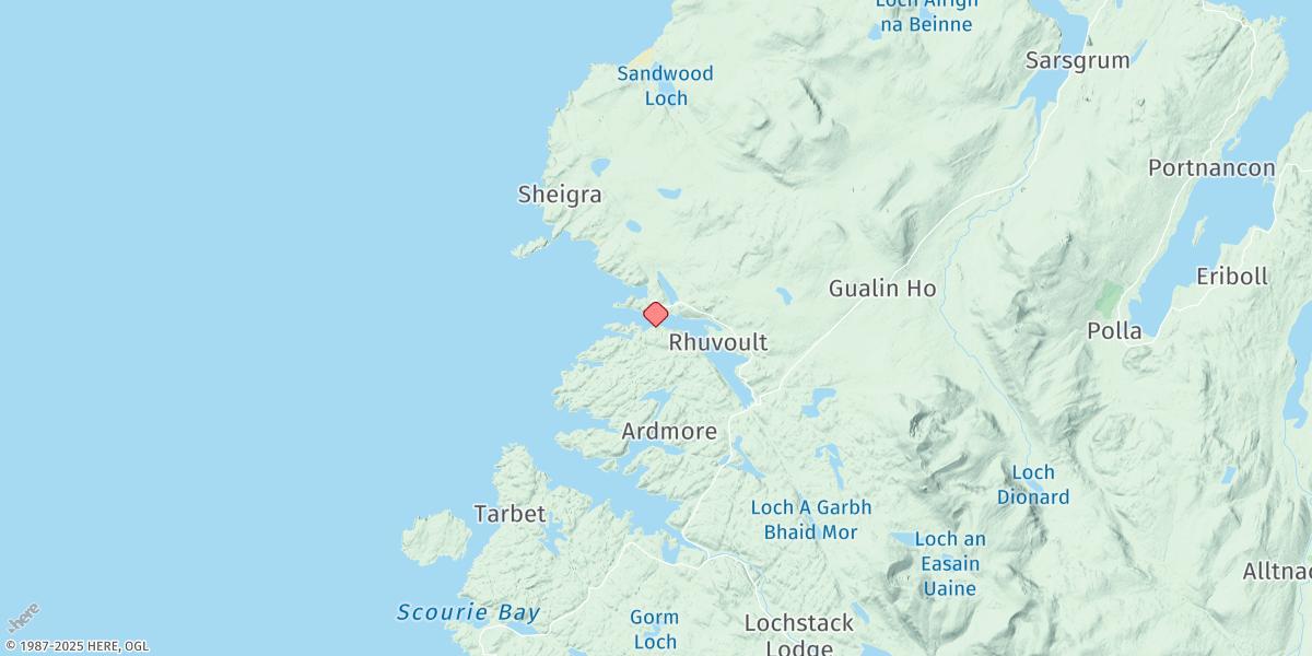 Map of Kinlochbervie