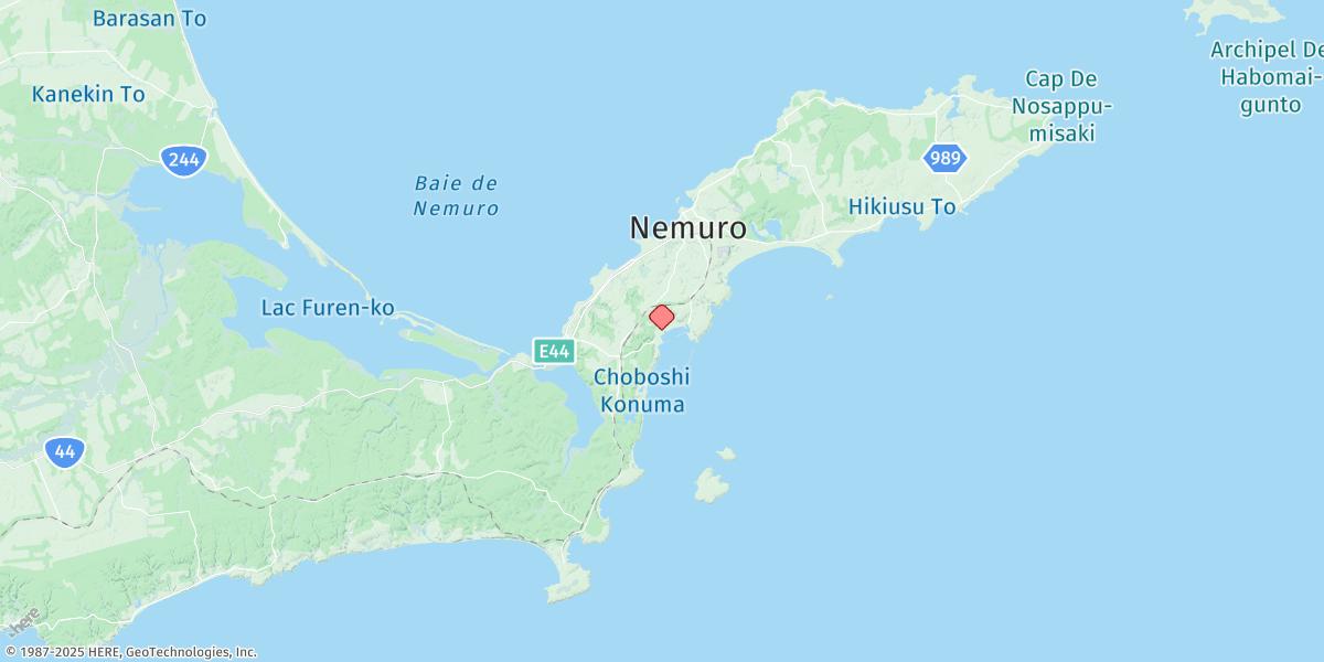 Map of Hanasaki