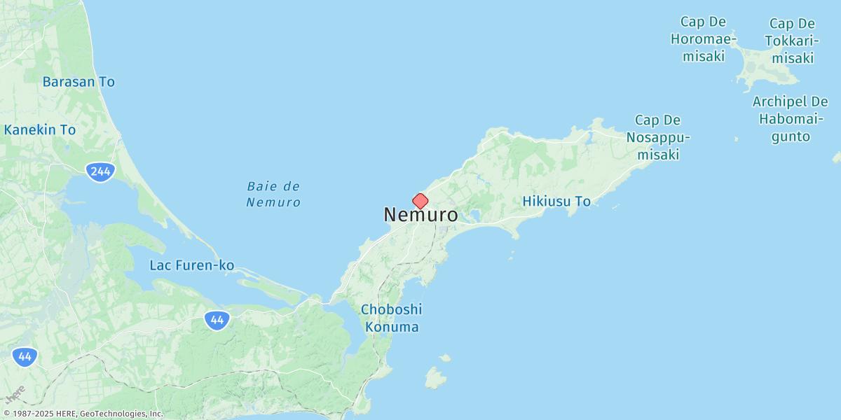 Map of Nemuro Ko