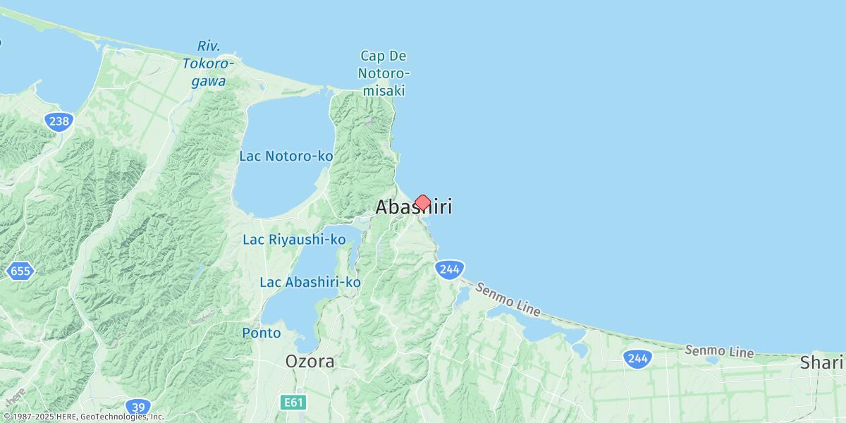 Map of Abashiri Ko