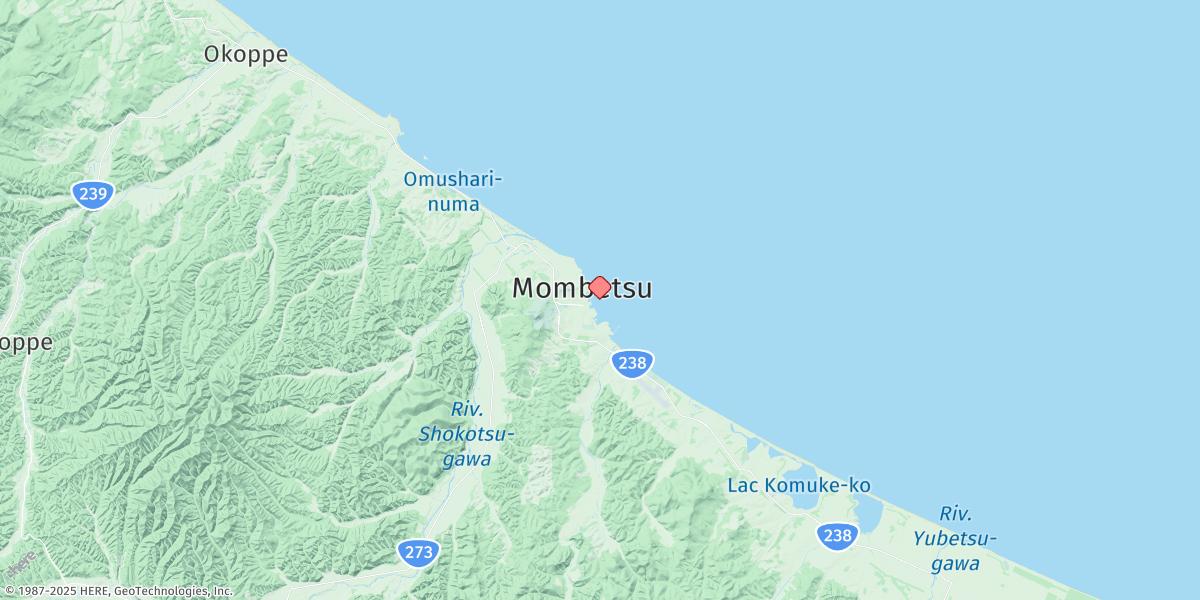 Map of Monbetsu