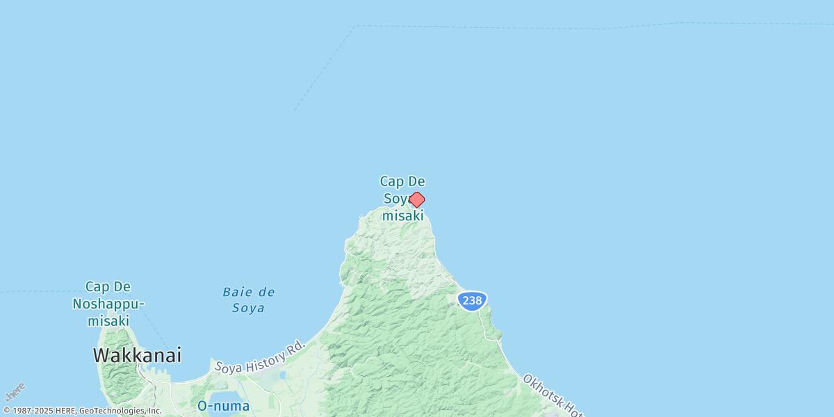 Map of Soya Misaki