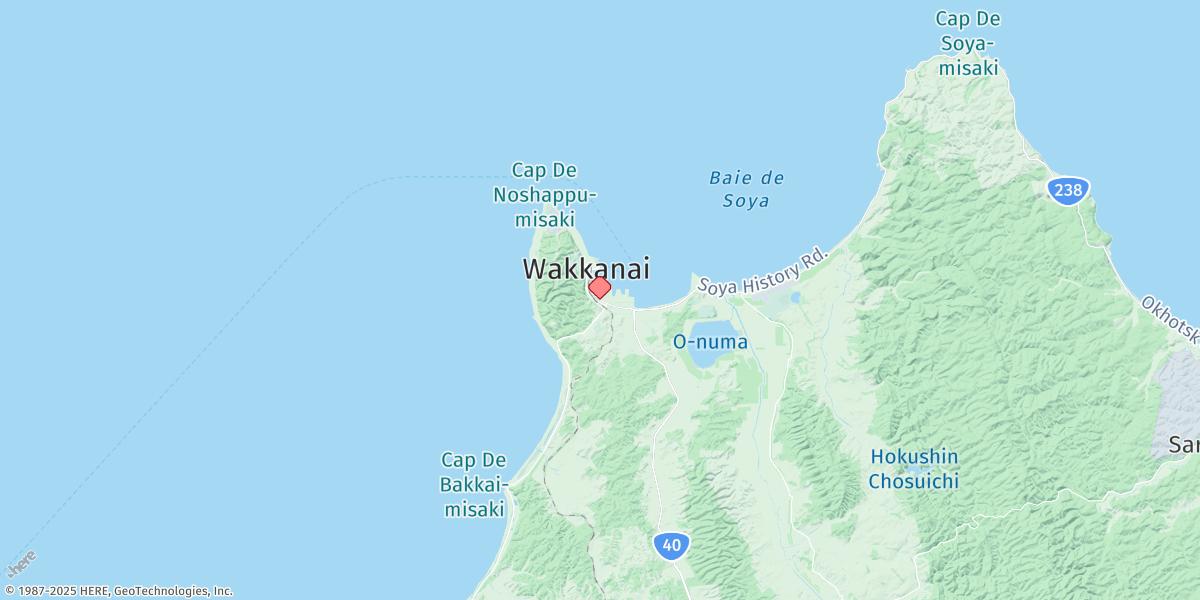 Map of Wakkanai