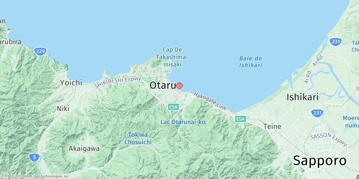 Map of Otaru
