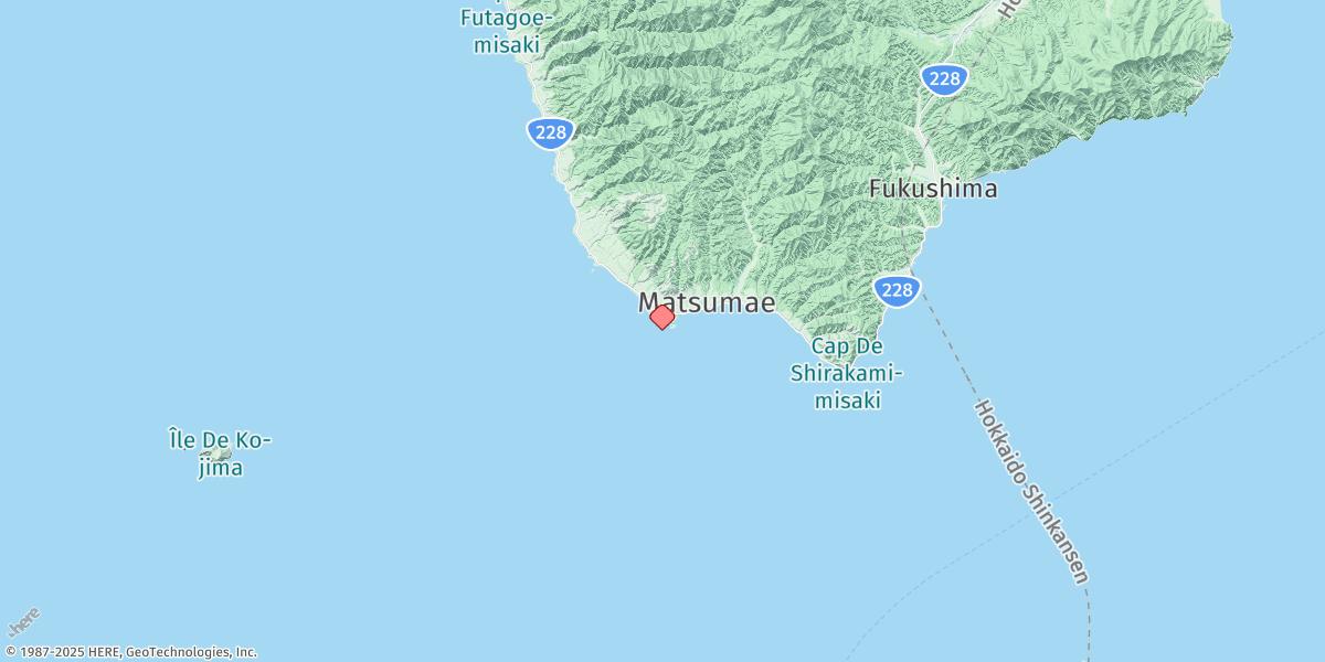 Map of Matsumae