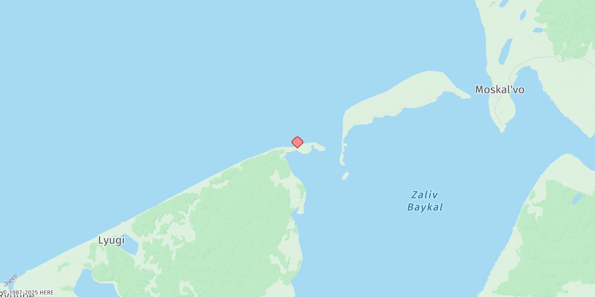Map of Baikal Inlet