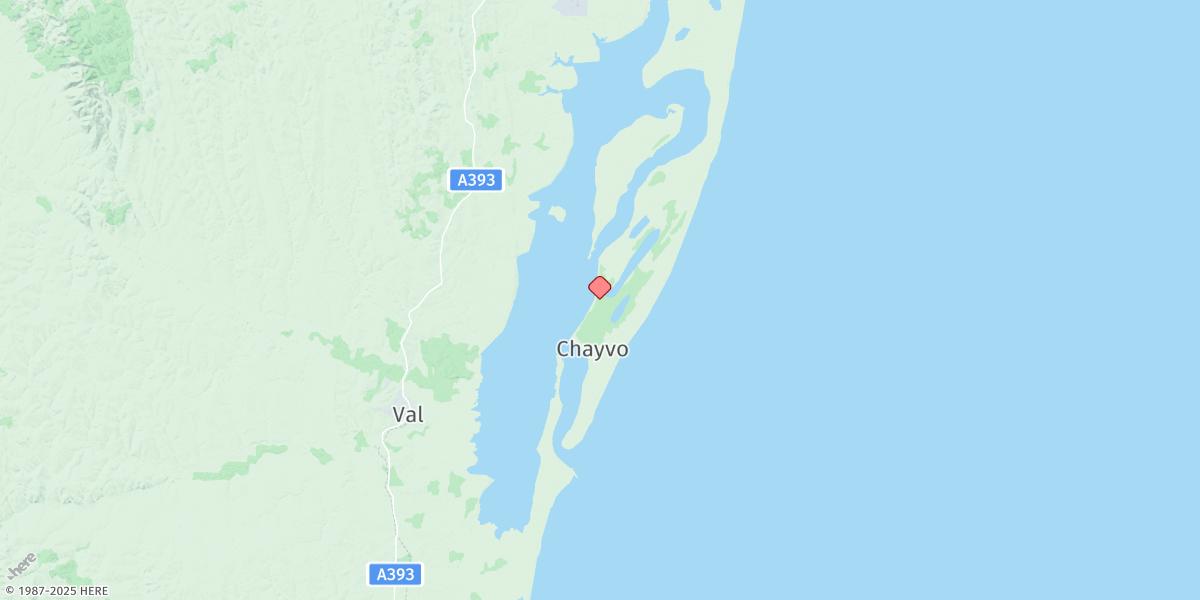 Map of Zaliv Chayvo