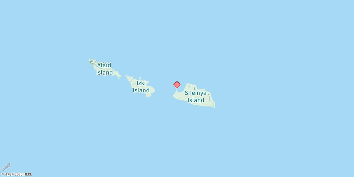Map of Shemya Island