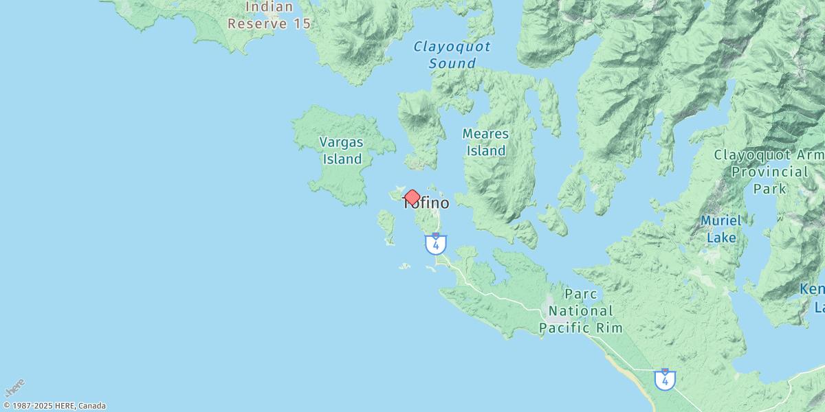Map of Tofino