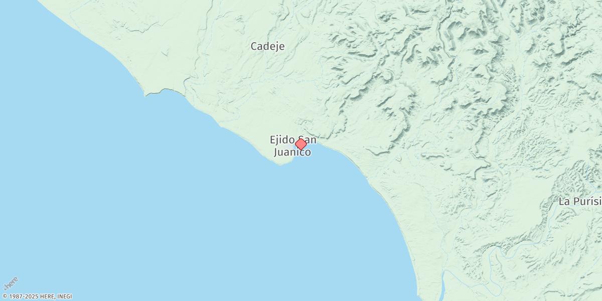 Map of Bahia San Juanico