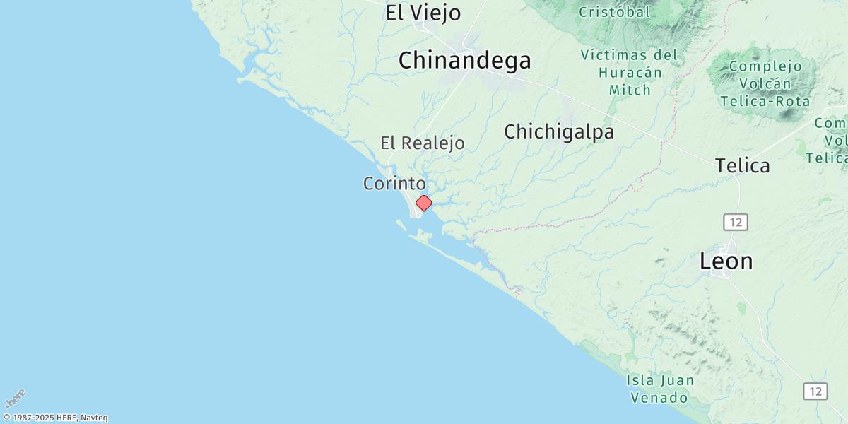 Map of Puerto Corinto