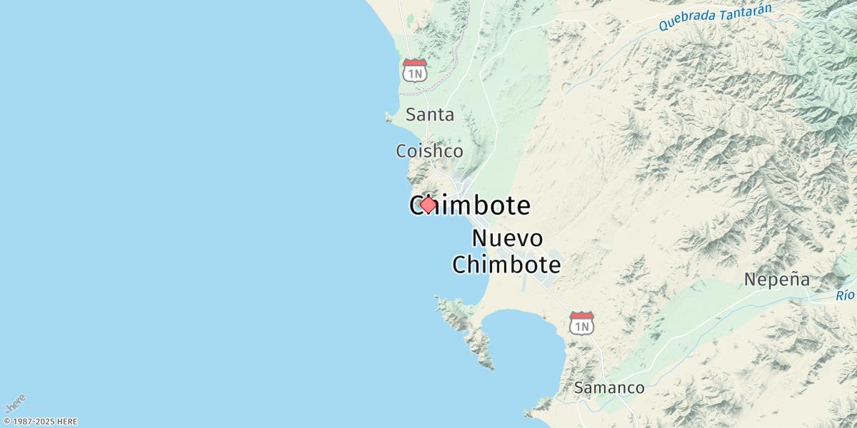Map of Chimbote