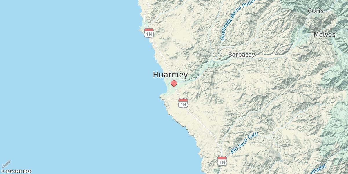 Map of Bahia Huarmey