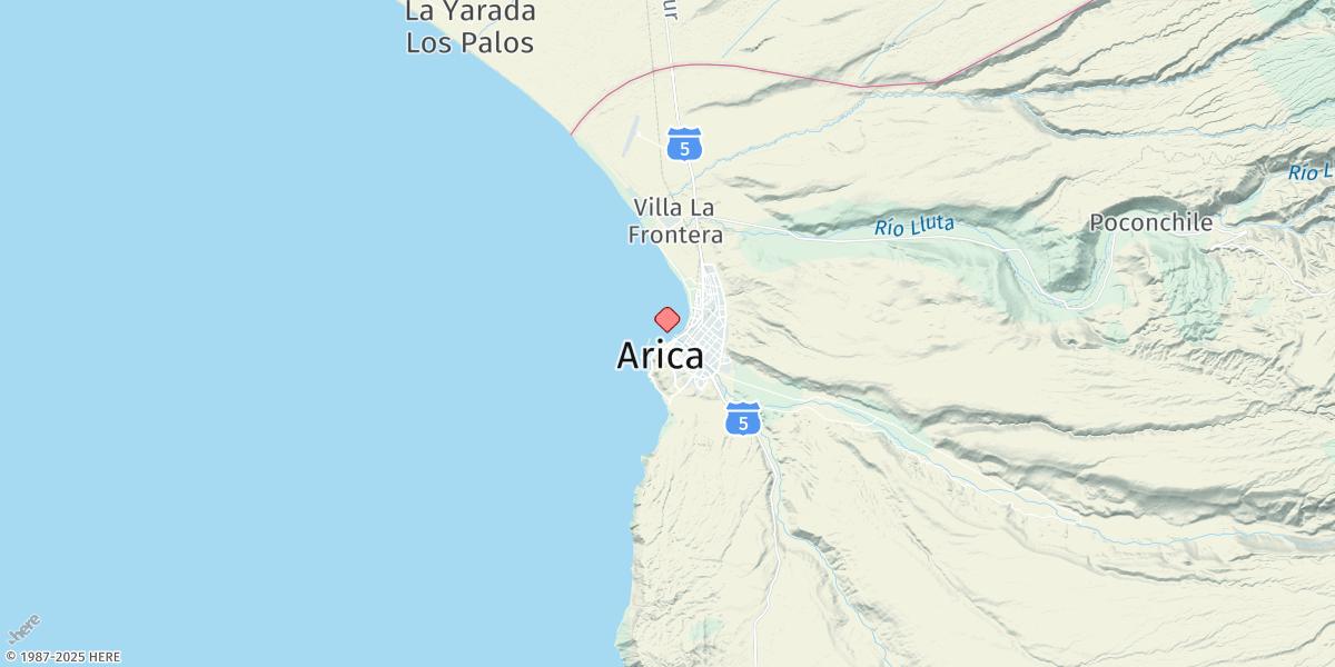 Map of Arica