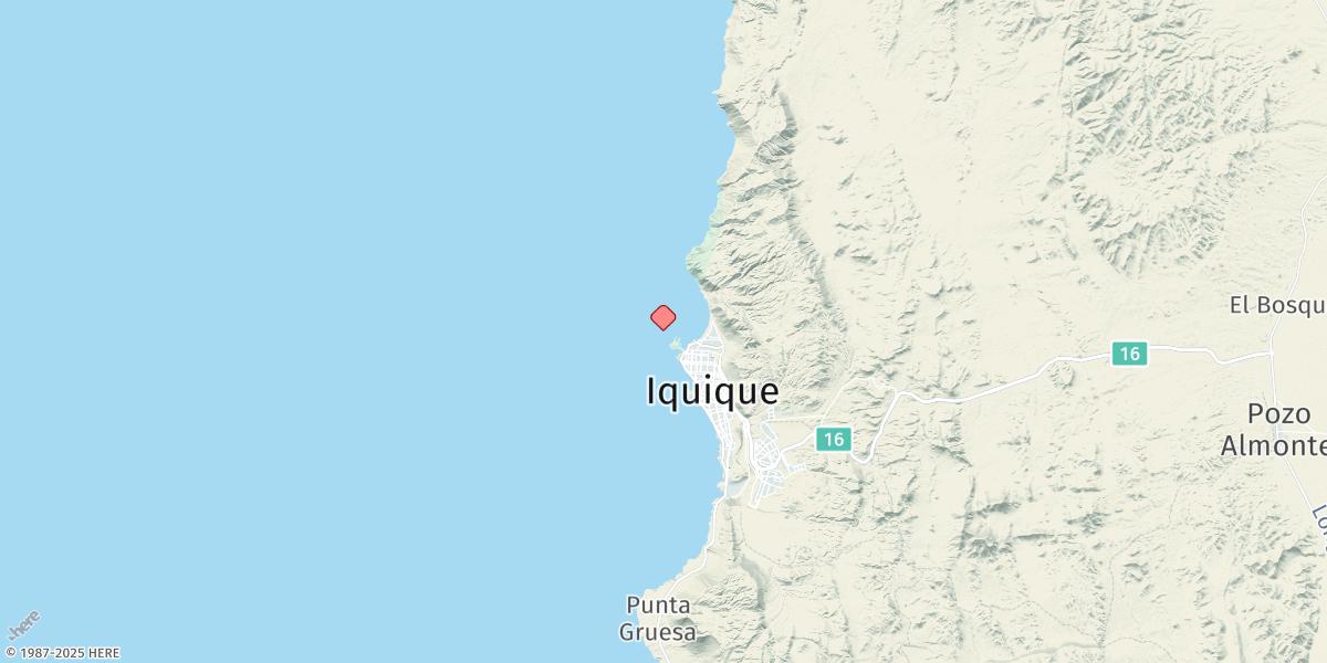 Map of Iquique