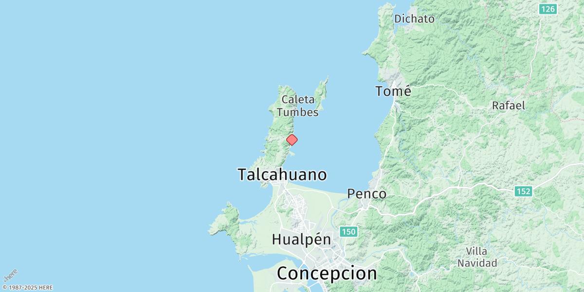 Map of Talcahuano