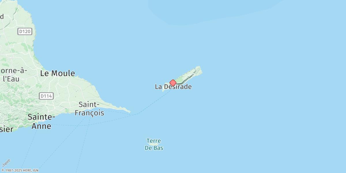 Map of La Désirade