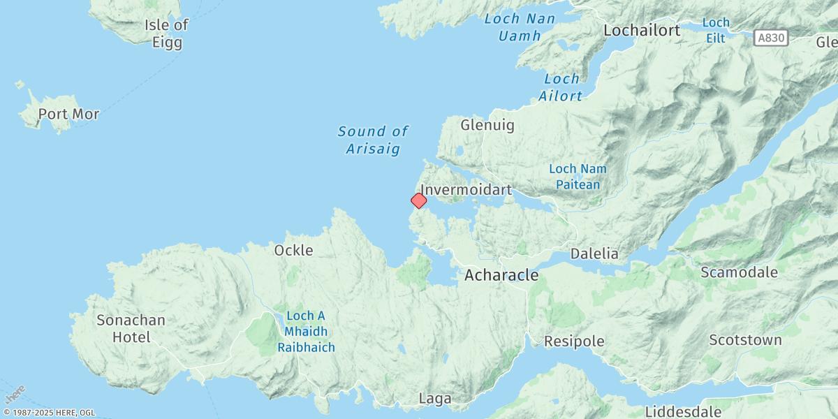 Map of Loch Moidart