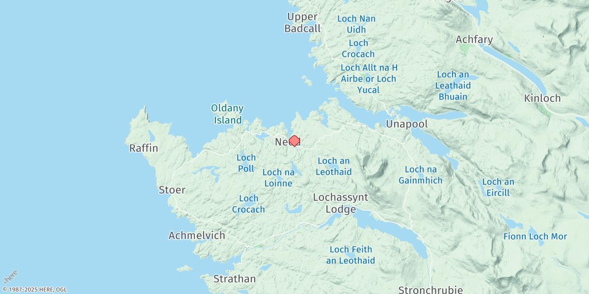 Map of Loch Nedd