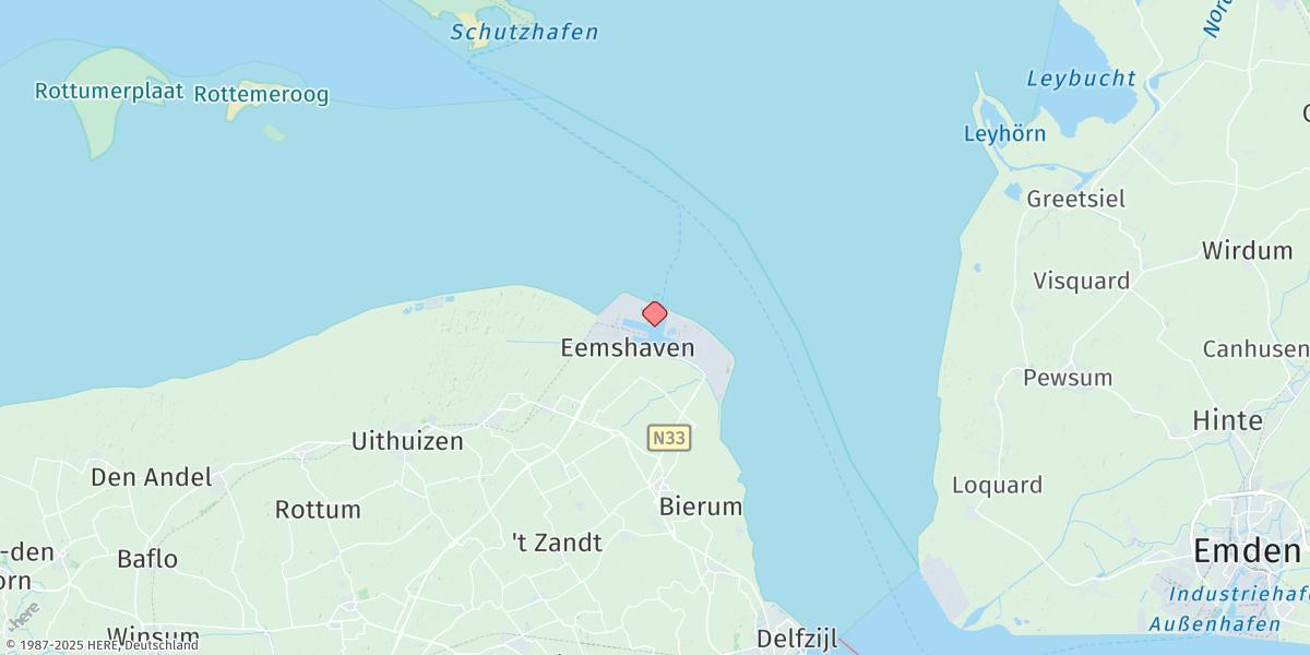 Map of Eemshaven