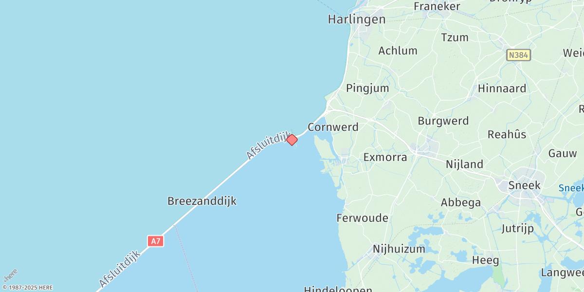 Map of Kornwerderzand