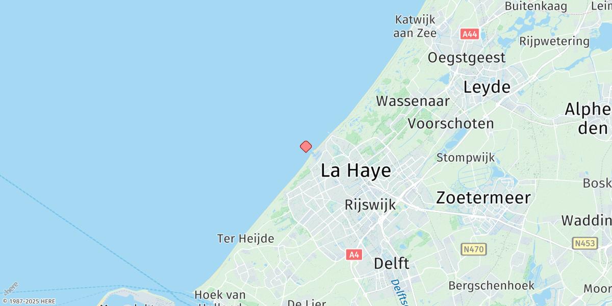 Map of Scheveningen