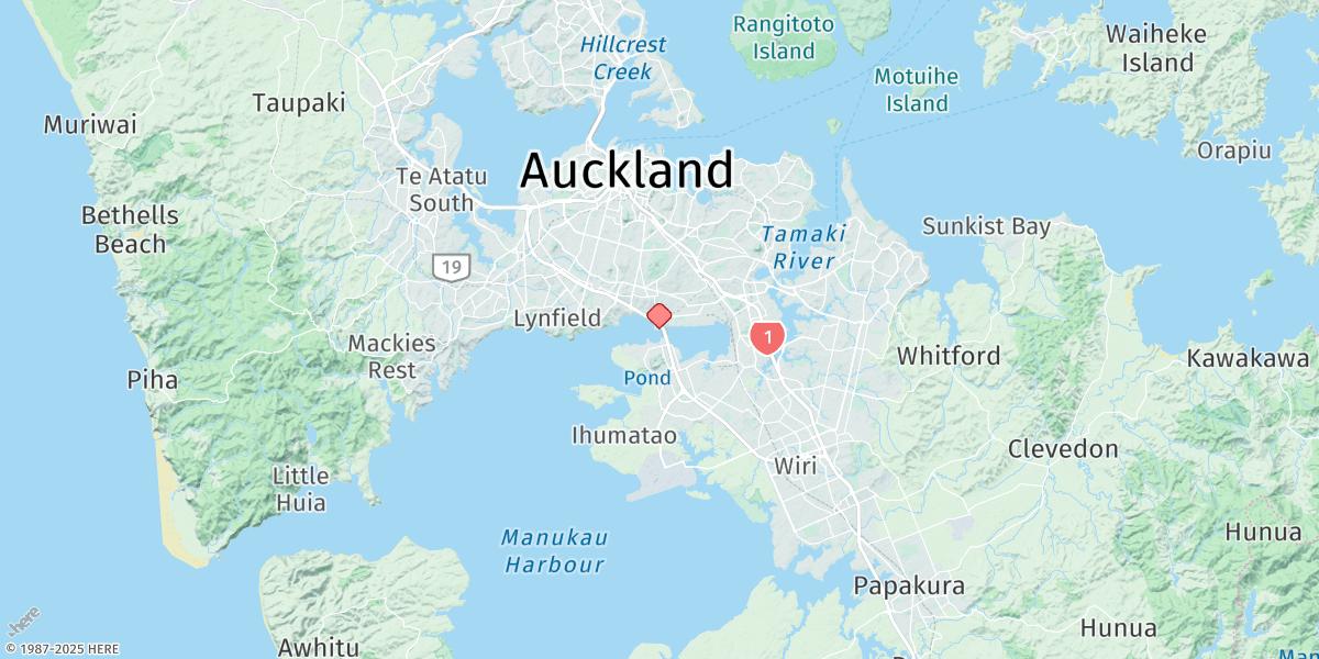 Map of Onehunga