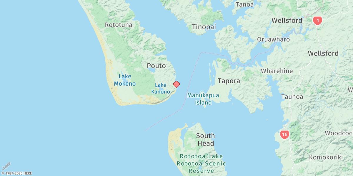 Map of Pouto Point