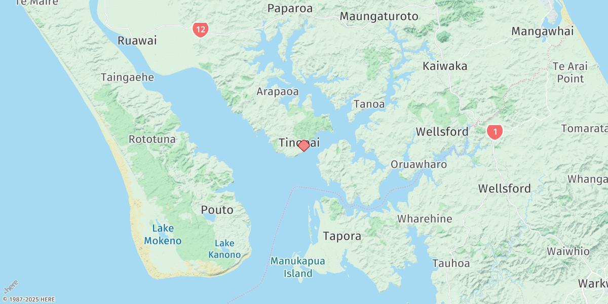Map of Tinopai