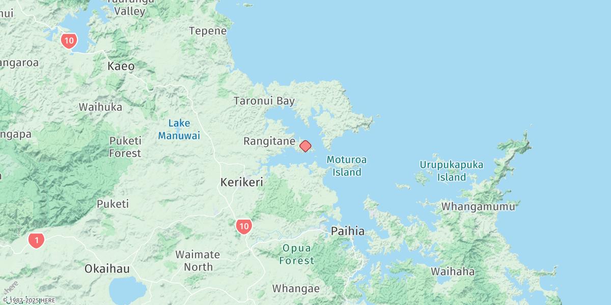 Map of Doves Bay